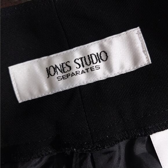 JONES NEW YORK! BLACK MICROFIBER, SLEEK STRAIGHT LEG DRESS PANTS SLACKS! SZ 16 - Picture 8 of 11